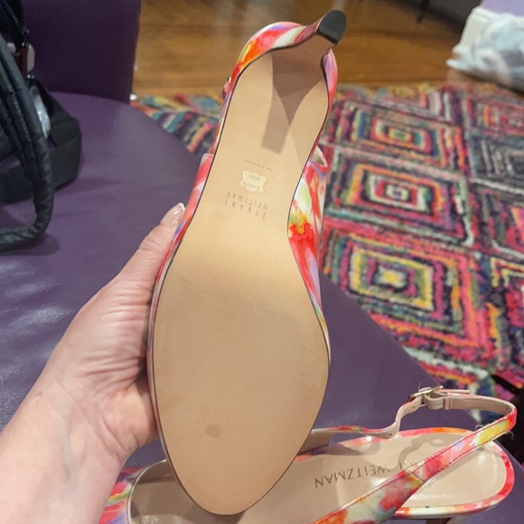Stuart Weitzman floral platform heels - Picture 3 of 4